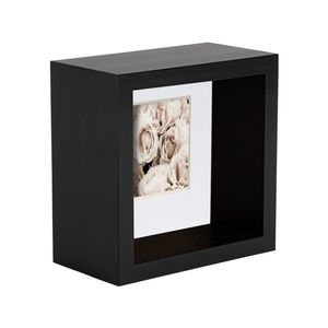 Nicola Spring 4 X 4 3d Shadow Deep Box Photo Frame - Craft Display Picture Frame With 2 X 2 Mount