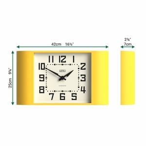 Newgate Metro Wall Clock-yellow