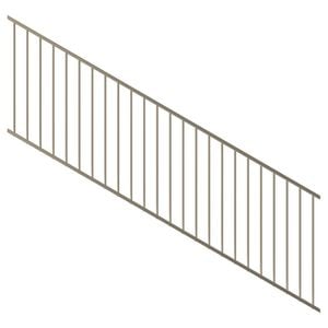 ProtectorAl 1201-2400 x 900mm Paperbark Raked Up To 15º Flat Top Garden Fence Panel