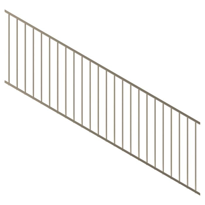 ProtectorAl 1201-2400 x 900mm Paperbark Raked Up To 15º Flat Top Garden Fence Panel