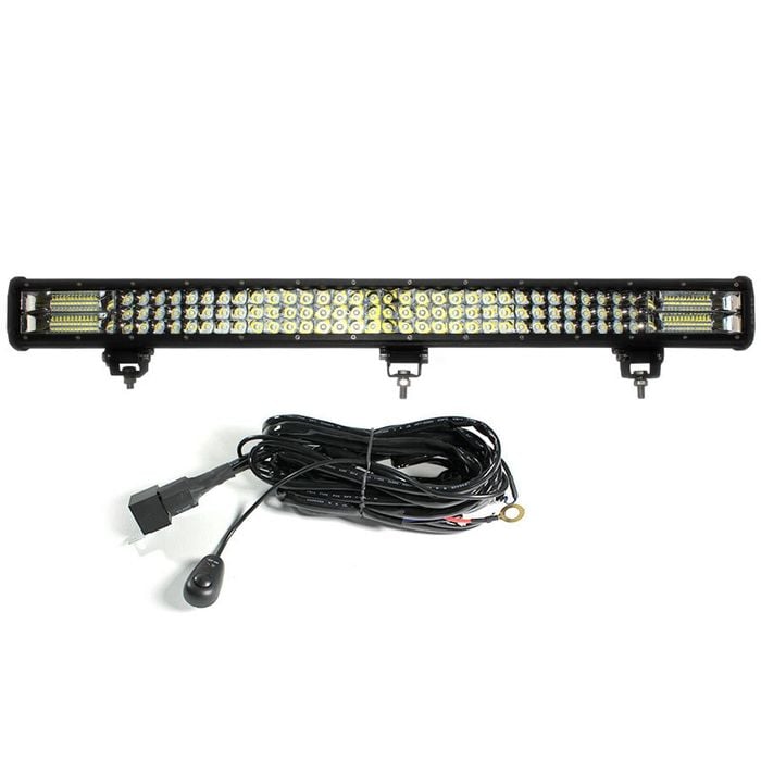 Elinz 31" inch LED Light Bar 3 Rows Work Driving FLOOD SPOT COMBO Offroad 4WD