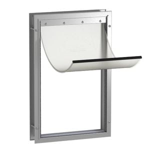 Hakuna Pets Extra Large Silver Deluxe Aluminium Pet Door