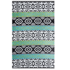 Fab Habitat 180x270cm Multicoloured Indiana Scandinavian Recycled Plastic Outdoor Rug