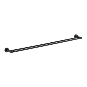 Mondella Cadenza 900mm Matte Black Double Towel Rail