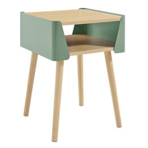 Sheena Side Table Bedside Shelf Square Teal
