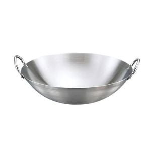 SOGA 55cm Stainless Steel Wok with Double Handles