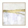 Artey | Gold Ribbon Horizon II - Framed Canvas - Natural Frame - 120 x 120cm