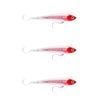 3x Rapala 17cm X Rap Magnum Stick Slow Sink Bait Fishing Lures - HD Red Head UV