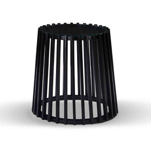 Modern Furniture LYNNA Side Table  50x48cm Solid Wood - Black