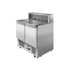Atosa 2 DOORS PIZZATABLE MARBLE TOP SALADETTE FRIDGE 900 MM ESL3831