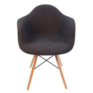 Sk Designer Living | Replica Eames Daw Eiffel Chair | Fabric & Natural - Charcoal