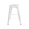 Marquee White Metal Bar Stool 