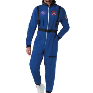 Plus Size Mens Blue Nasa Space Astronaut Costume - Xlarge