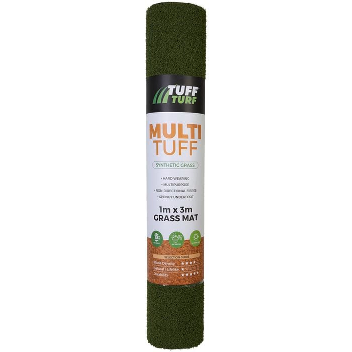 Tuff Turf 1m x 3m 10mm Pile Synthetic Turf Multi Mat