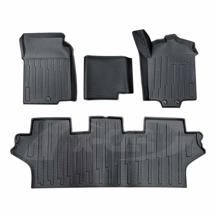 3D Floor Mats for Toyota HiAce Van 2019-Onwards Customized All Weather Car Mat Floor Liner Full Set