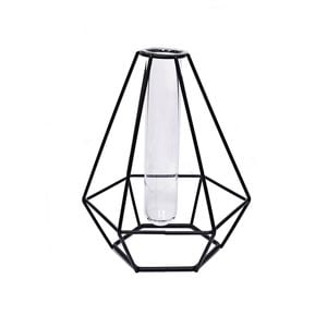 Jack 160 x 140 x 200mm Diamond Black Plant Propagation Vase
