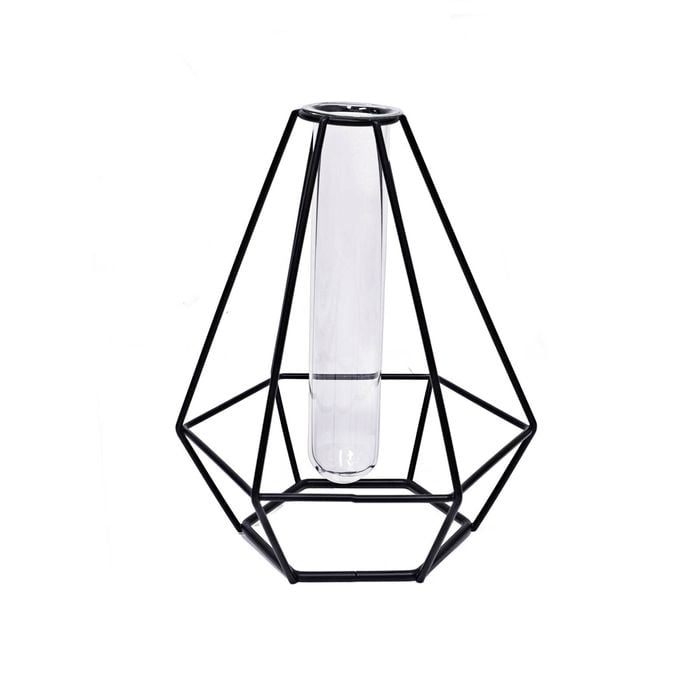 Jack 160 x 140 x 200mm Diamond Black Plant Propagation Vase