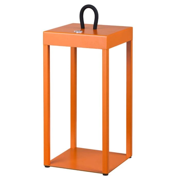 Telbix Sotra Modern Table Desk Lamp Light Aluminium Orange Sand