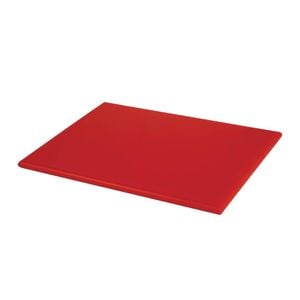 Hygiplas Chopping Board High Density Red 12x229x305mm Commercial Kitchen Food Preparation