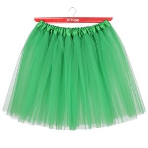 Green Tulle Ballerina Tutu – Medium, 3-Layer Adult Costume Australia Day - Green | Medium | Tutu