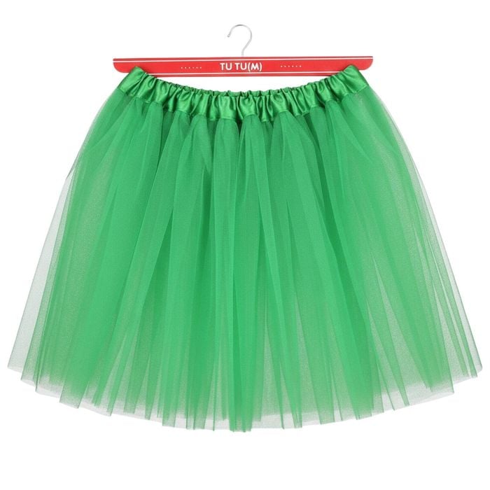 Green Tulle Ballerina Tutu – Medium, 3-Layer Adult Costume Australia Day - Green | Medium | Tutu