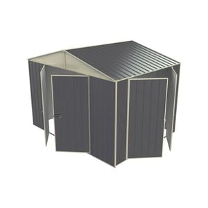 Build-a-Shed 3.0 x 2.3 x 2.3m Gable Double Hinged Side Door Shed - Grey