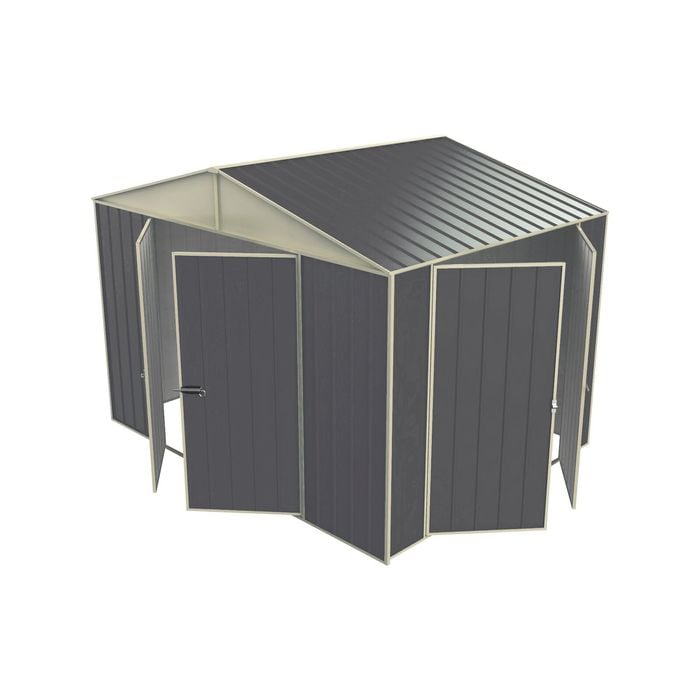 Build-a-Shed 3.0 x 2.3 x 2.3m Gable Double Hinged Side Door Shed - Grey