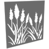 ProtectorAl 300-1200 x 300-1200mm Woodland Grey Bullrush Unframed Solid Aluminium Decorative Panel