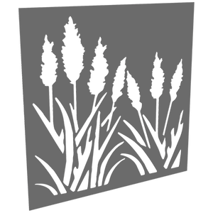 ProtectorAl 300-1200 x 300-1200mm Woodland Grey Bullrush Unframed Solid Aluminium Decorative Panel