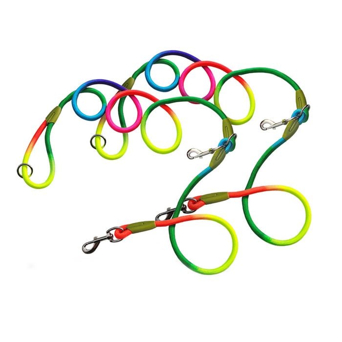 SOGA 2X 220cm Double Ended Pet Leashes – Rainbow