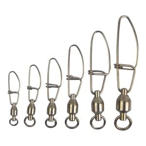 Swimerz Hd Ball Bearing Swivels With Crosslock Snap, Size 8, 8 Pack