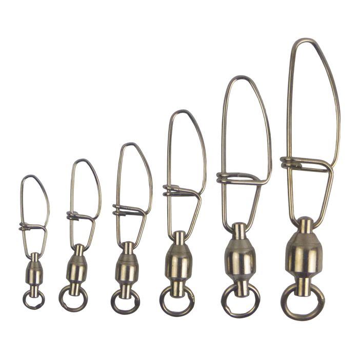 Swimerz Hd Ball Bearing Swivels With Crosslock Snap, Size 8, 8 Pack
