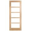 Corinthian 2040 x 920 x 35mm Internal Door White Oak Moda Clear Glass AMODG5 - 920mm