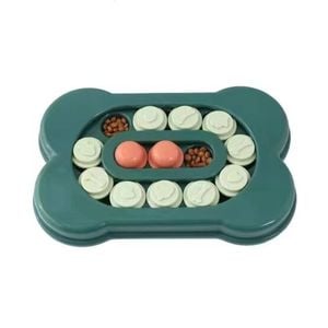 Yes4pets Dog Interactive Toy Bone Fun Pet Puppy Smart Training Treat Hiding Game Toy Slow Feed Anti Gulp