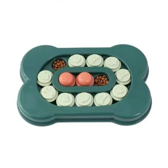 Yes4pets Dog Interactive Toy Bone Fun Pet Puppy Smart Training Treat Hiding Game Toy Slow Feed Anti Gulp