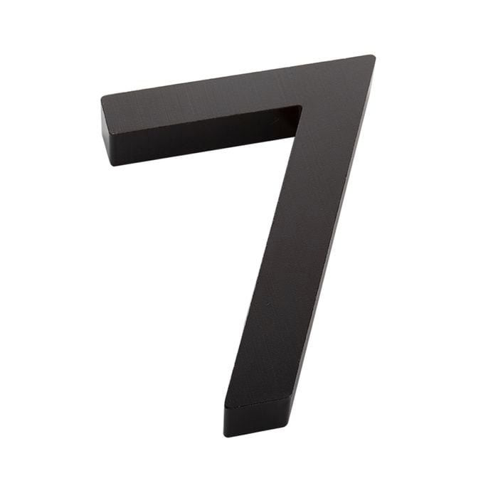 Sandleford 100mm Black Edge House Number 7