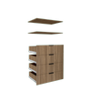 Lugna 4 Drawer, 2 Shelf Insert Kit Cove - Fits 900 x 580mm Cabinet shell