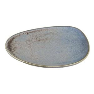 Olympia Triangle Plates Ember Blue 308mm 4 Pack Porcelain Dinnerware Commercial Kitchen