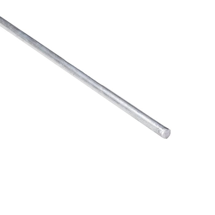 Rapidmesh 6.3mm x 1m Galvanised Steel Solid Rod - 1m