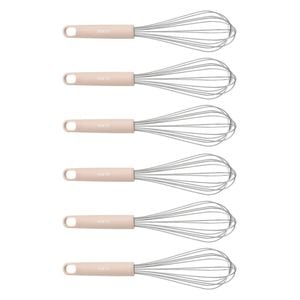 6PK Porto Zest Stainless Steel/Plastic 30cm Whisk Kitchen Utensil