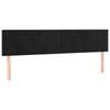 vidaXL 2x Headboards Black 100x5x78/88 cm Velvet Bedroom Bed Header Bedhead
