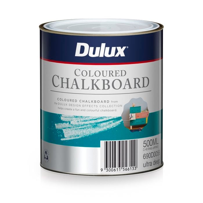 Dulux 500ml Ultra Deep Design Coloured Chalkboard Paint