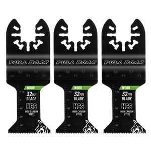 Full Boar 32mm Wood Flush Cut Multi-Tool Blade - 3 Pack
