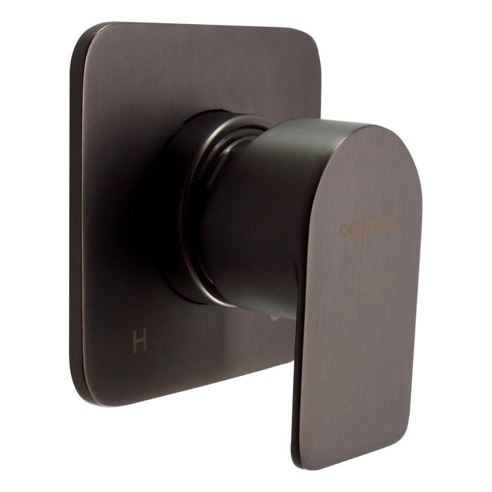 Aquatica Metalique Gun Metal Square Shower Mixer