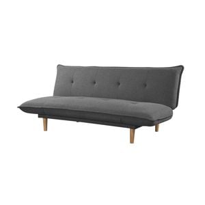 Foret Sofa Bed Futon Recliner Lounge Fabric Couch Convertible 3-seater Grey