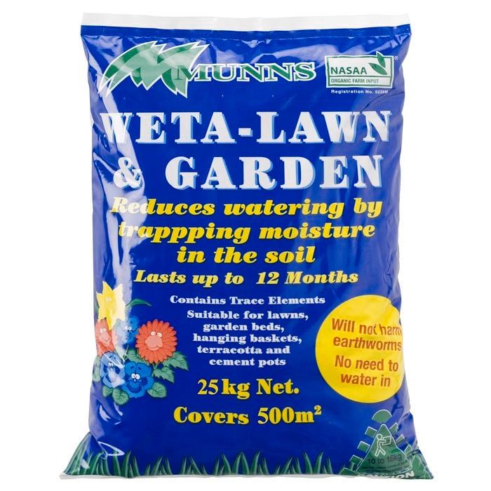 Munns 25kg Weta-Lawn and Garden Wetting Agent
