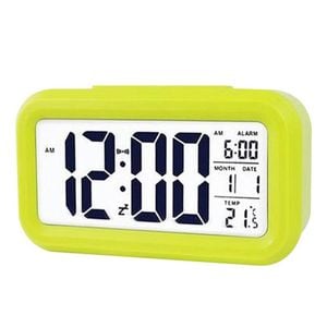 Catzon Led Display Alarm Clock With Temperature Tester 12/24h Mode-green
