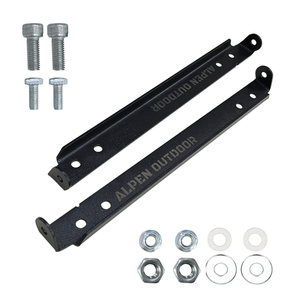 Alpen Outdoor Flip Up Winch License Plate Mounting Bracket Number Plates Holder