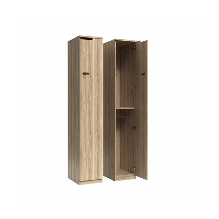 Olg Knox Locker Single Door New Oak Ravine W305mm X D455mm X H1805mm