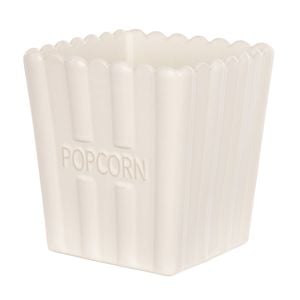 Davis & Waddell Peggy Large Stoneware Popcorn Bowl Off White 15x15x17cm